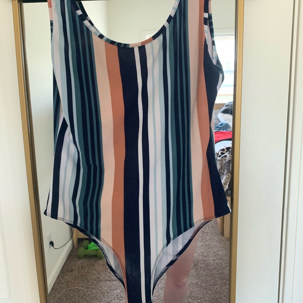 Striped bodysuit from Charlotte Russe